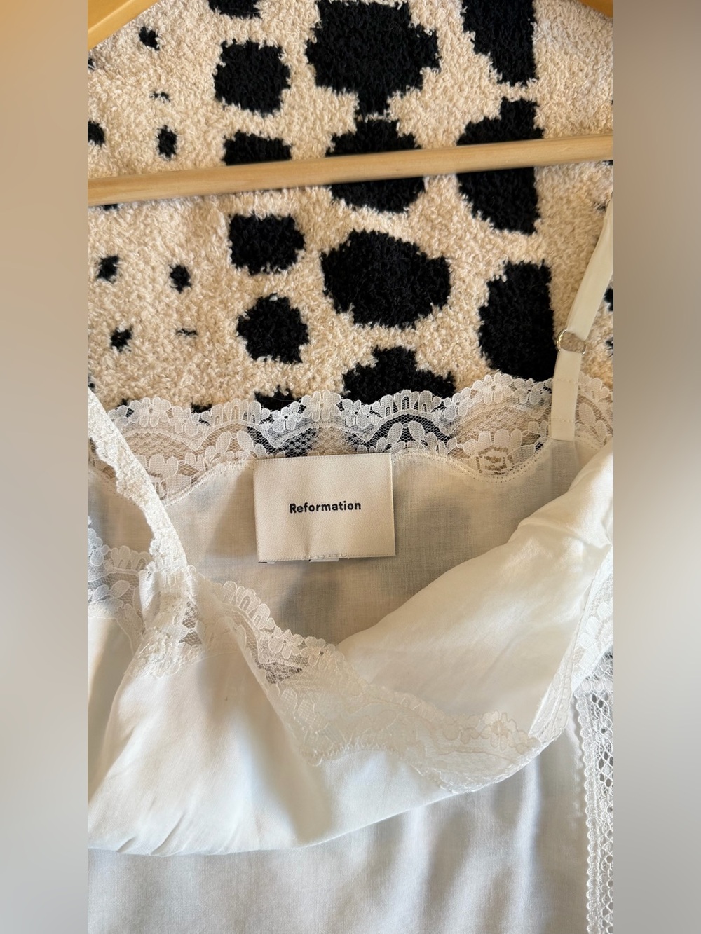 Reformation White Lace-Trim Crop Cami Top - Picture 12 of 15